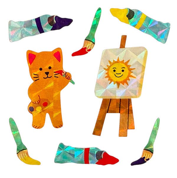 Prism Cat Artist Sticker Sheet