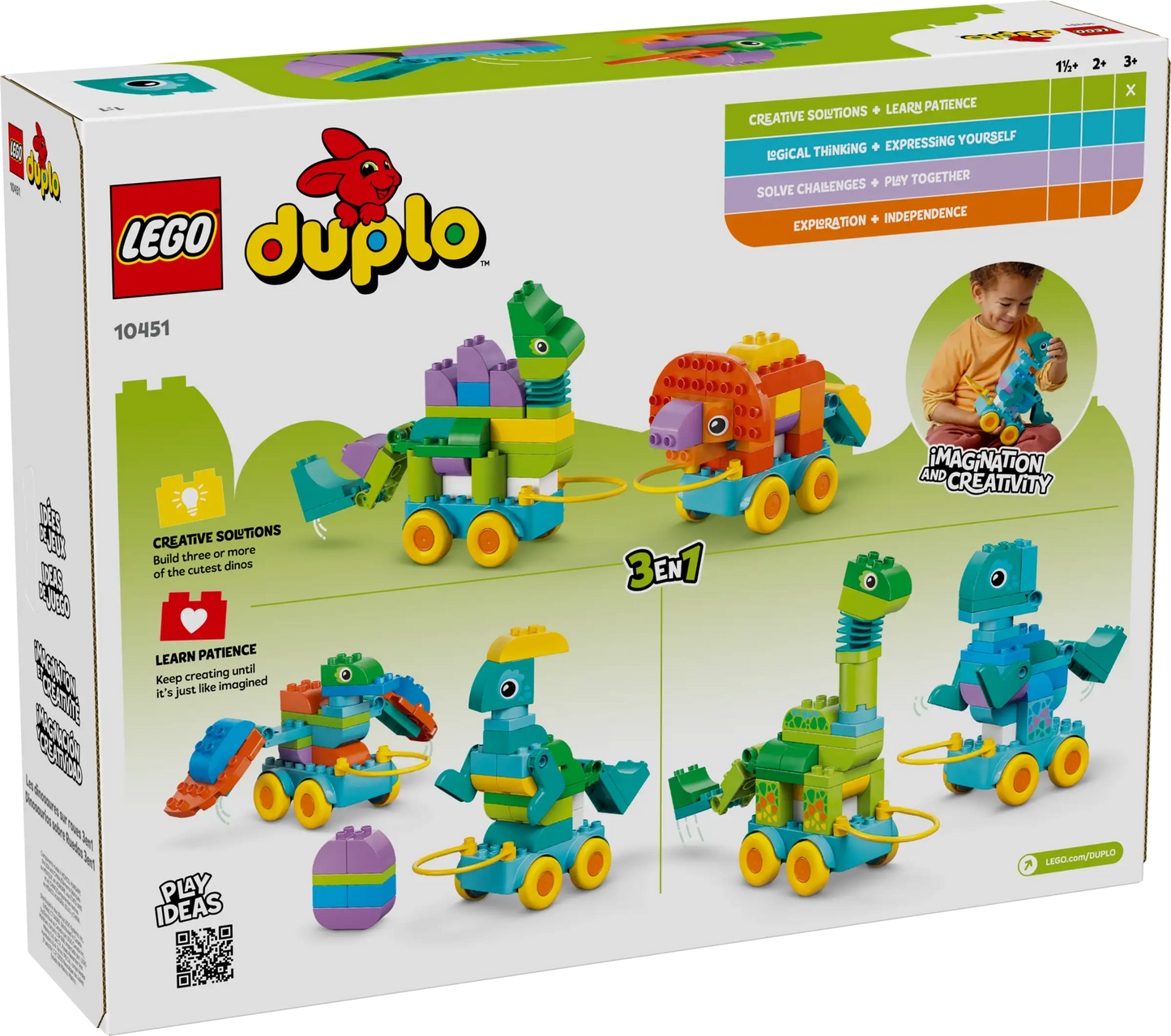 Duplo: 3in1 Dinosaurs on Wheels Building Set