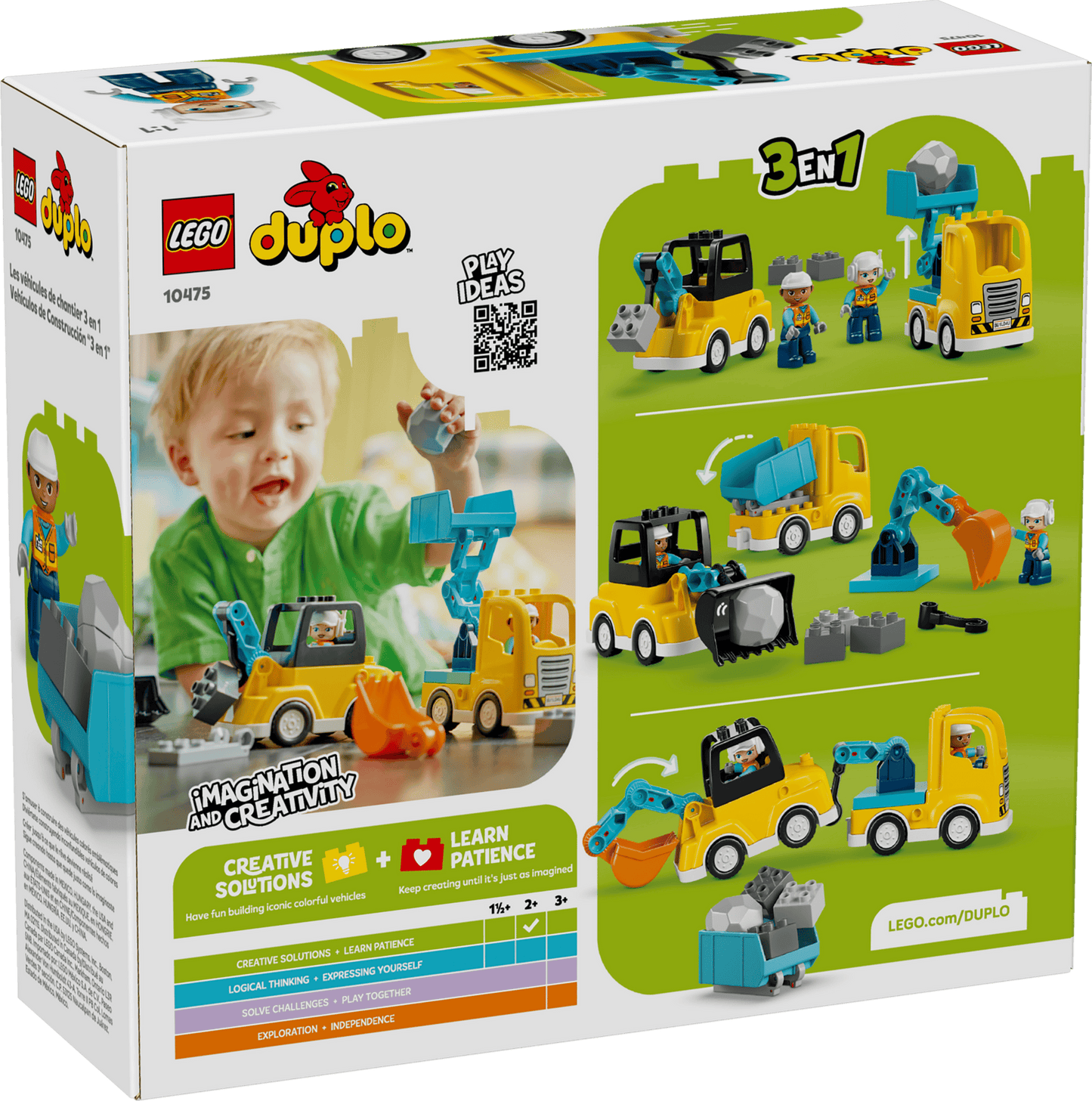 Duplo: 3 in 1 Construction Vehicles Building Set