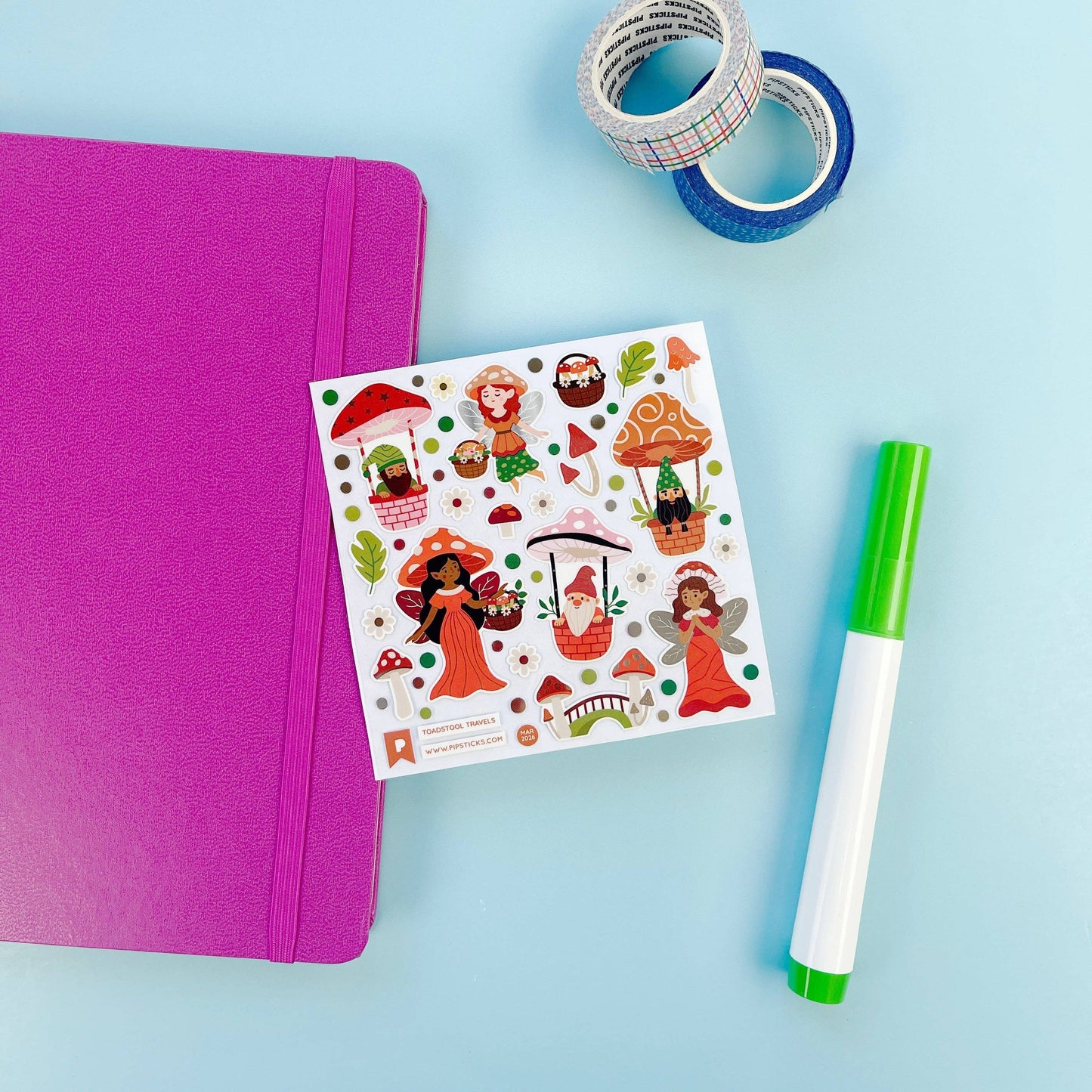 Toadstool Travels Stickers