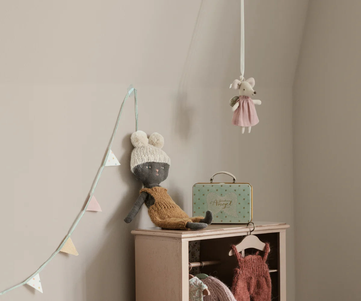 Little Angel Mouse in Suitcase