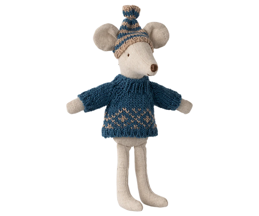 Parent Mouse Knitted Sweater & Hat
