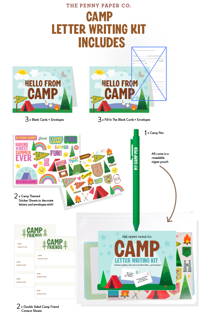 Camp Letter Writing Kit