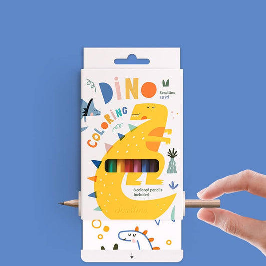 Dinosaur Colouring Scroll