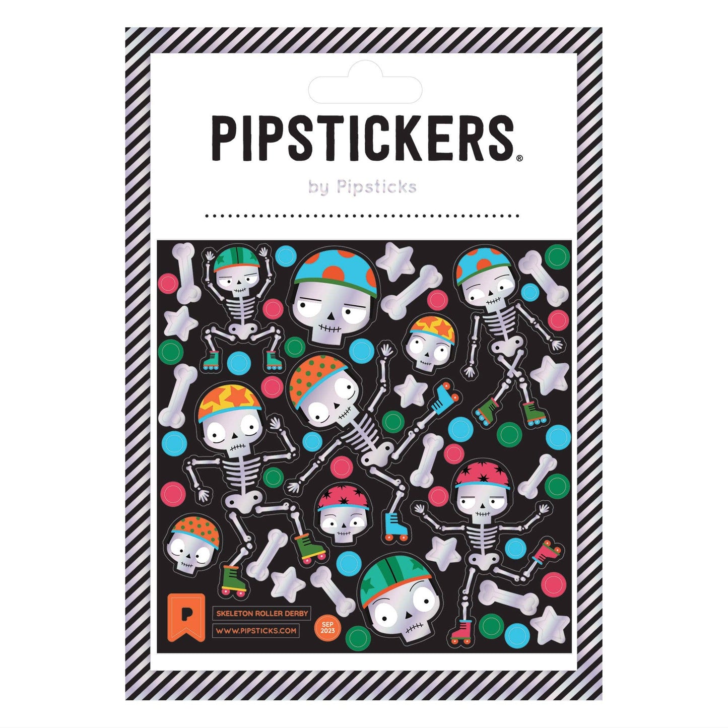 Skeleton Roller Derby Stickers