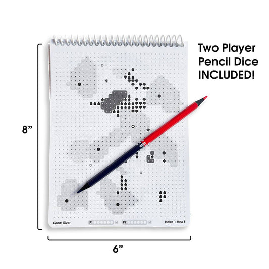 Paper Apps™ DUO GOLF XL Two-Player Notebook Game
