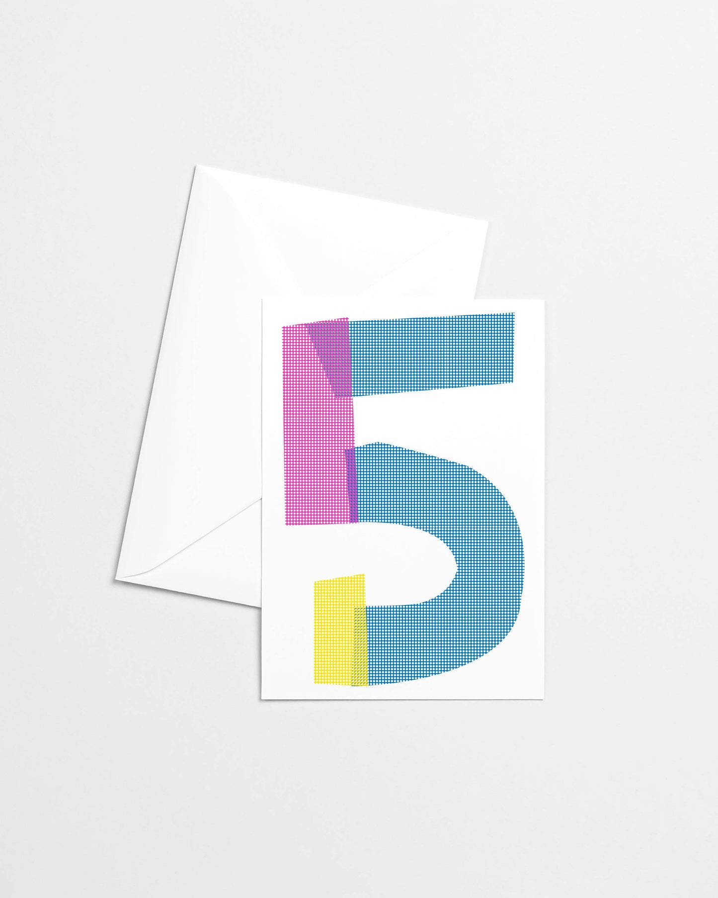 5th Birthday Risograph Greeting Card