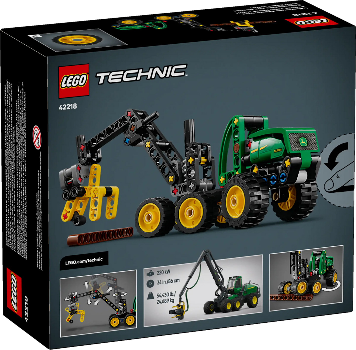 Technic: John Deere 1470H Wheeled Harvester Building Set