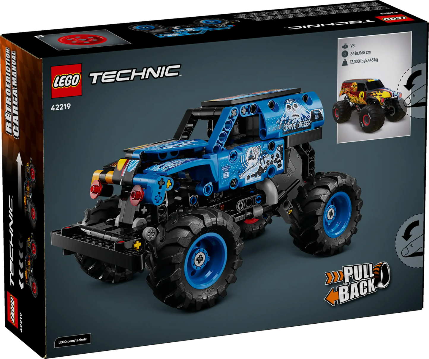 Technic: Monster Jam™ Grave Digger™ Fire and Ice Building Set