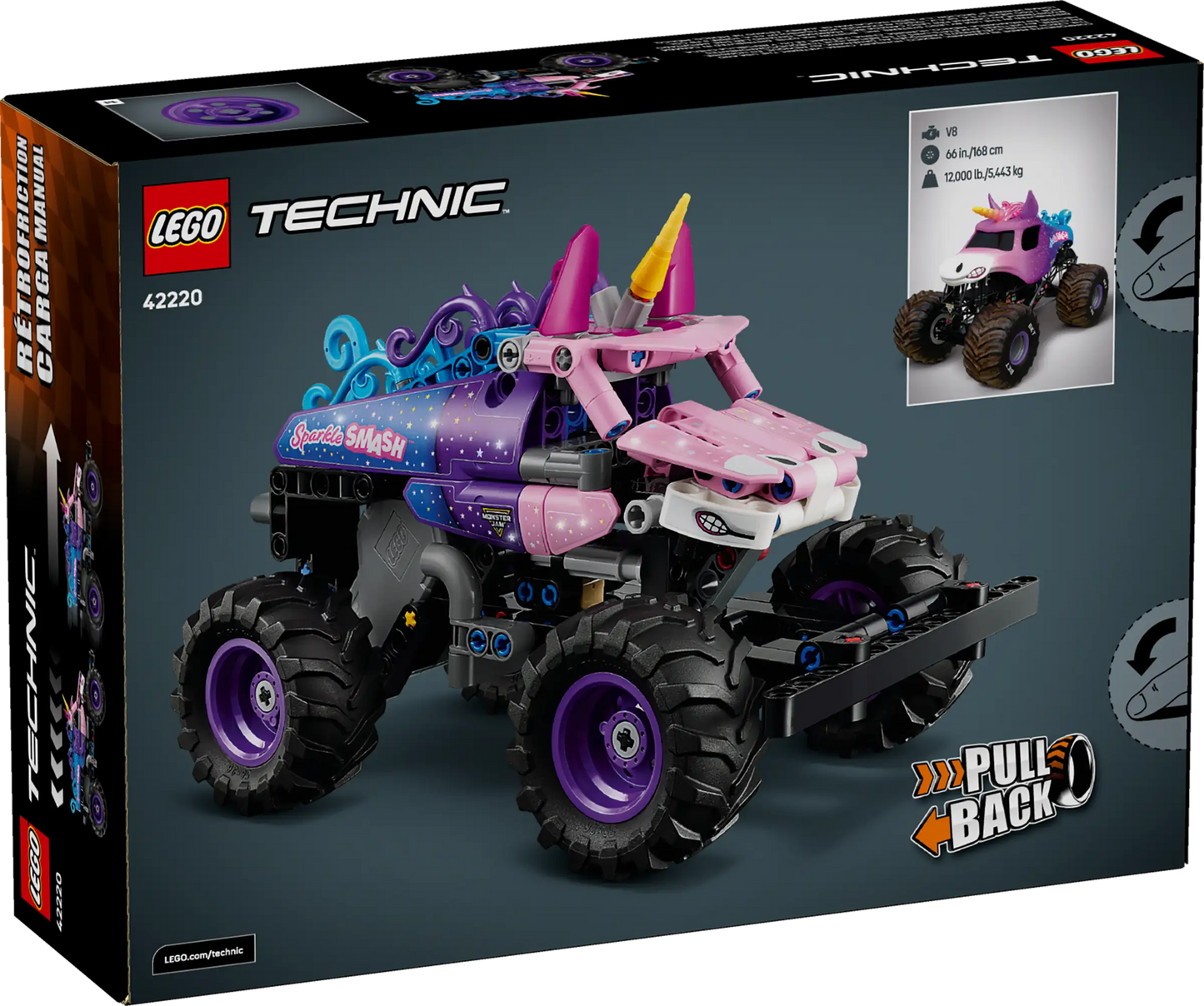 Technic: Monster Jam™ Sparkle Smash™ Pull-Back Building Set