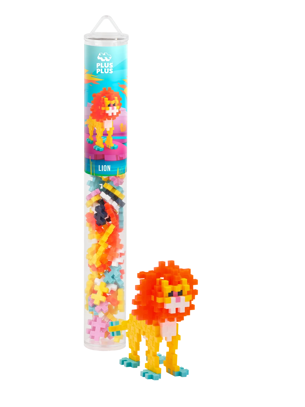 Plus Plus 70 Piece Mini Maker Tubes - Animals