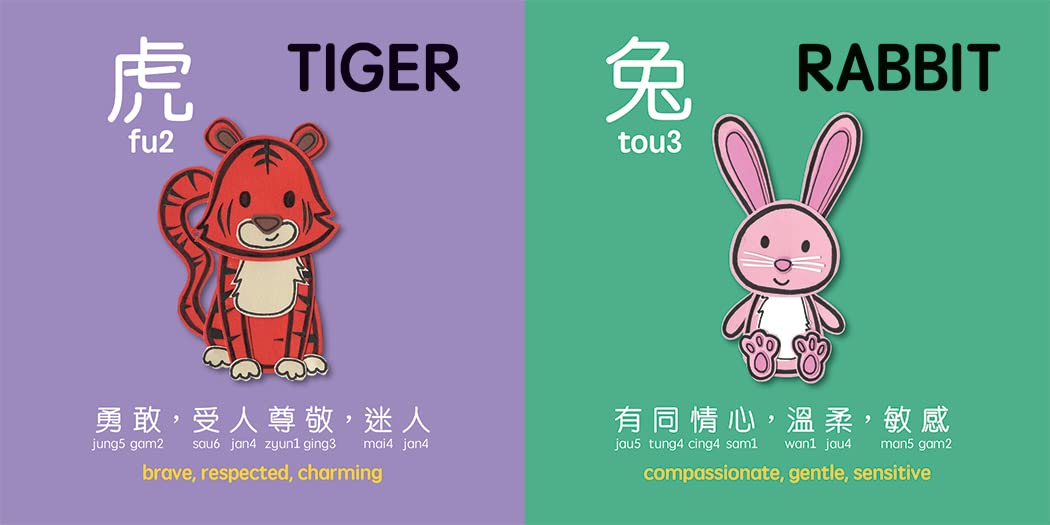 Lucky Lunar Animals - A Bitty Bao Bilingual Board Book