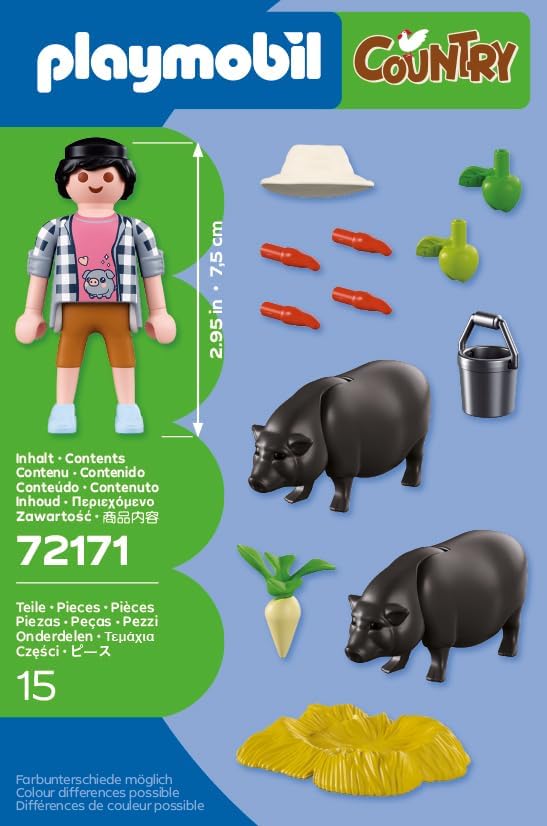 Country: Farmer with Potbellied Pig