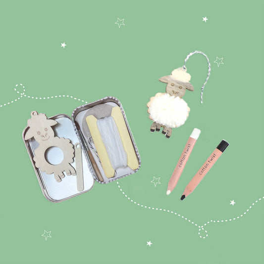 Make Your Own Pom Pom Lamb Gift Kit