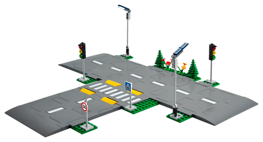 City: Road Plates Building Set