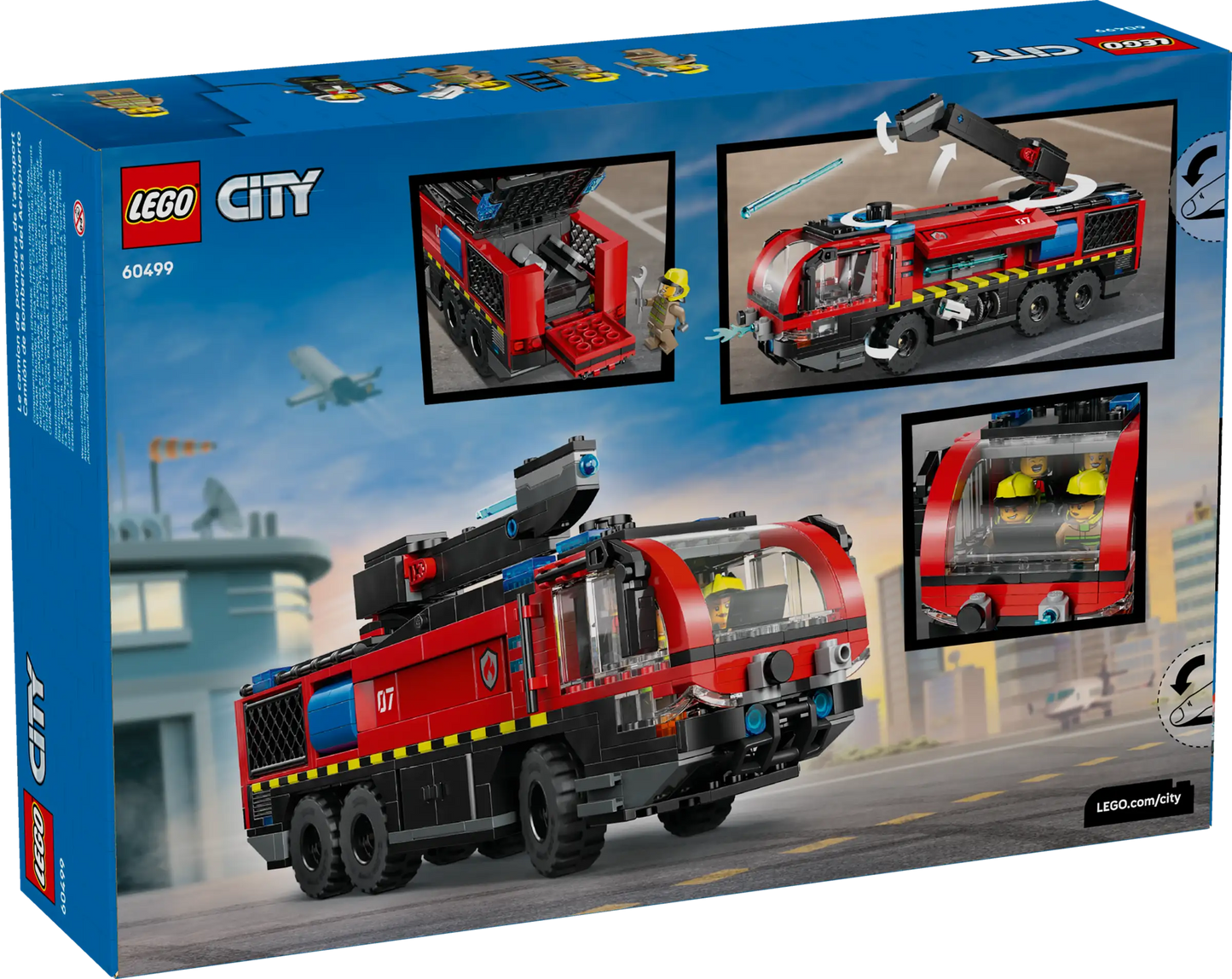 City: Airport Fire Truck Building Set