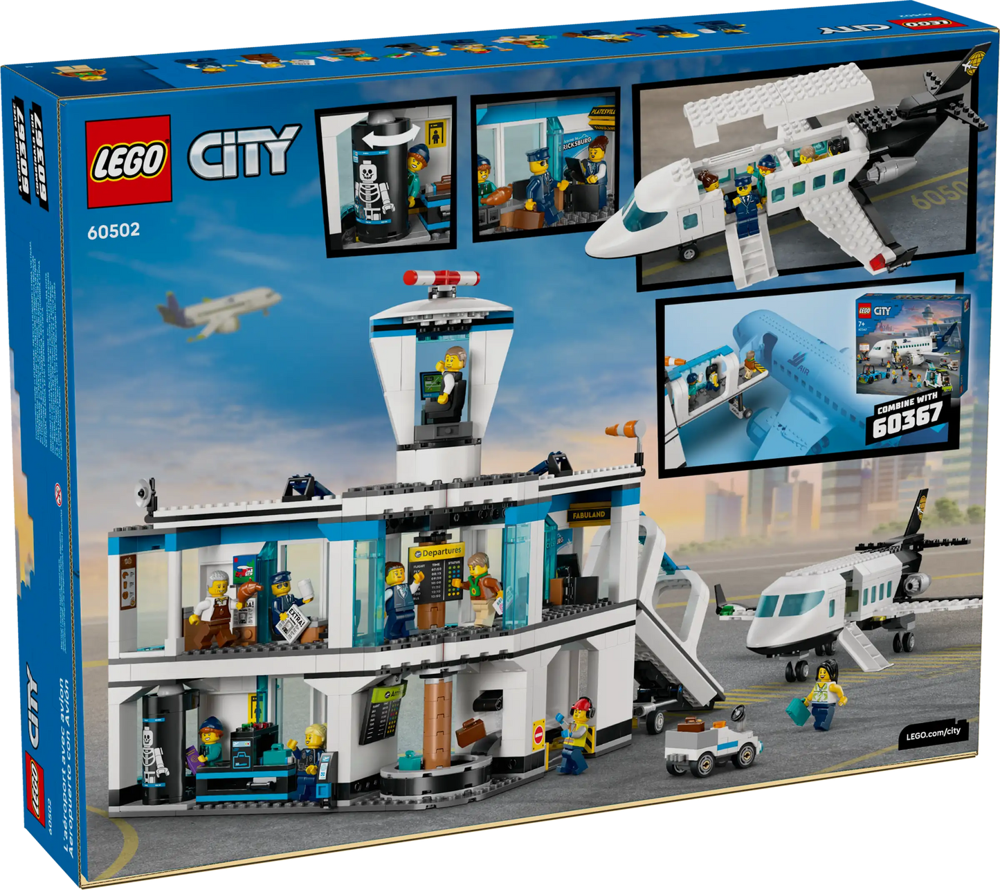 City: Airport with Airplane Building Set