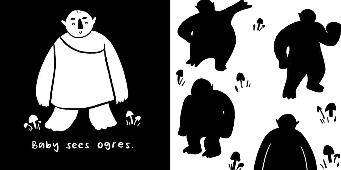 Baby Sees Fairy Tale Creatures - A High Contrast Board Book for Babies