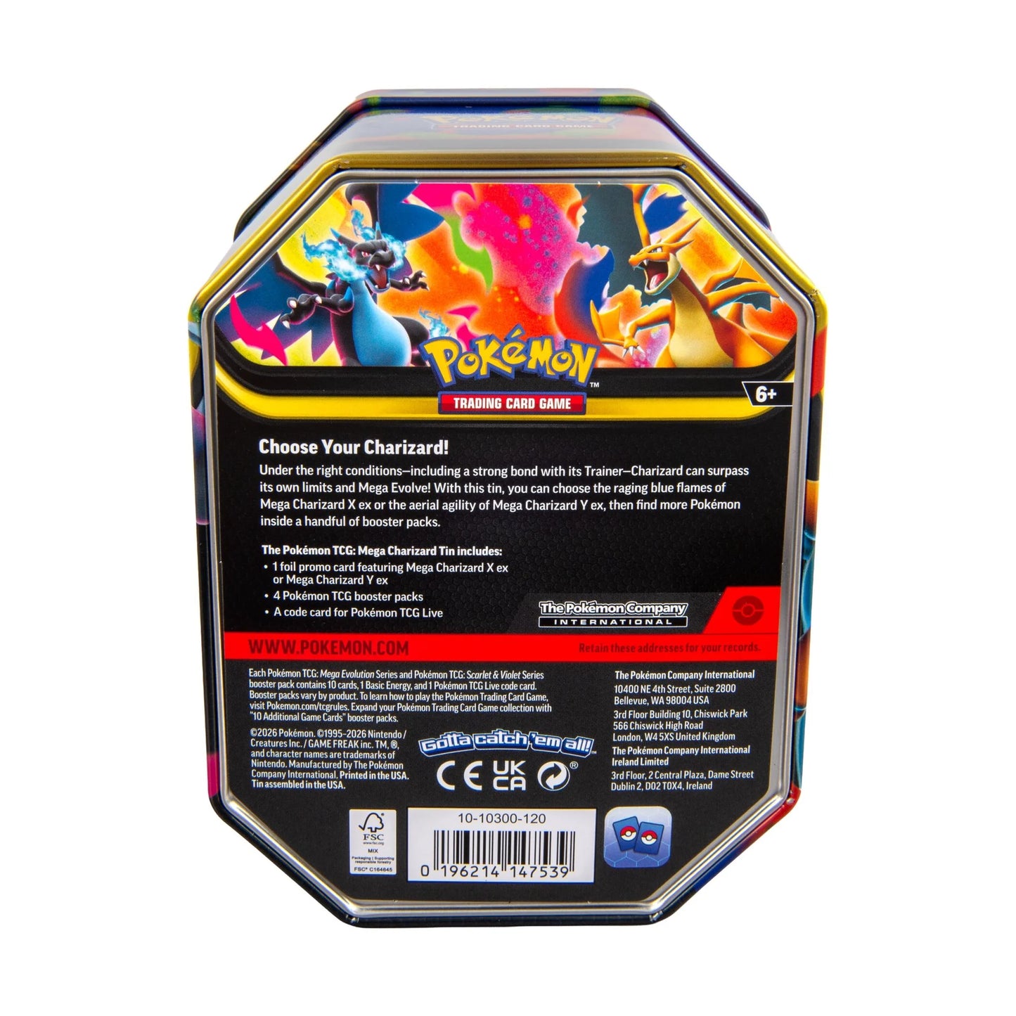 Pokémon Trading Card Game: Mega Charizard Tin