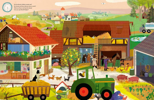 A Day on Fluffyville Farm: A Look & Find Board Book