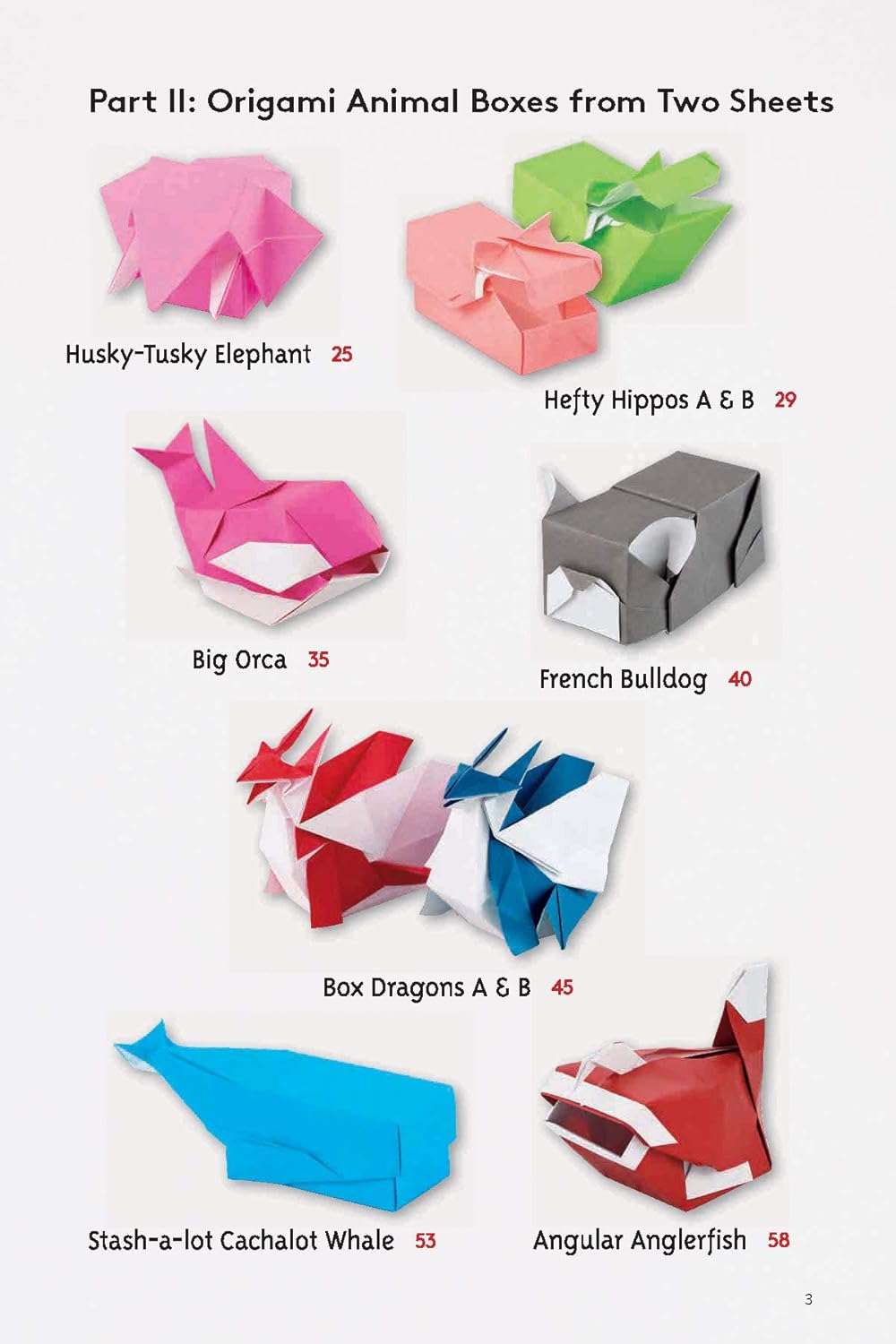 Origami Animal Boxes - Activity Kit