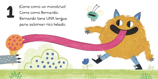 Los Monstruos Juegan . . . ¡A Contar!: Spanish Board Book