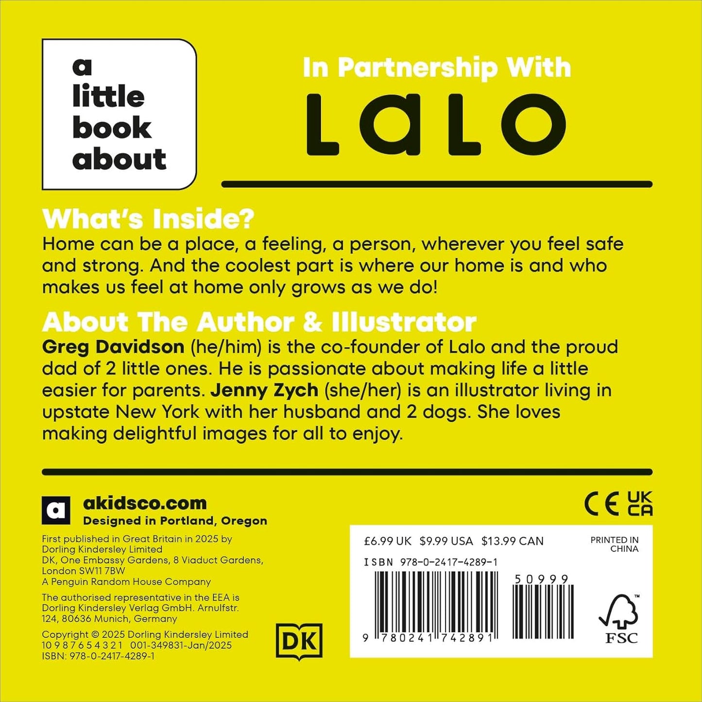 A Little Book About Home - Board Book