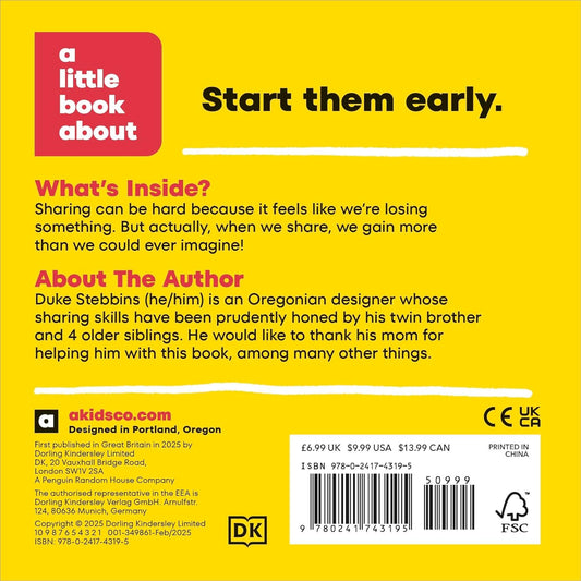 A Little Book About Sharing - Board Book