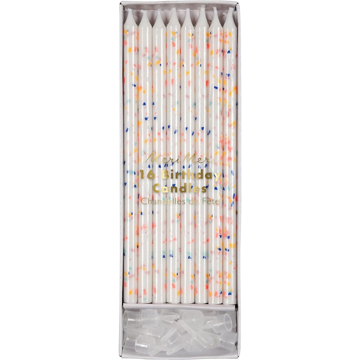 Neon Confetti Candles