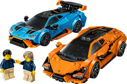 Speed Champions: Lamborghini Revuelto & Huracán STO Building Set