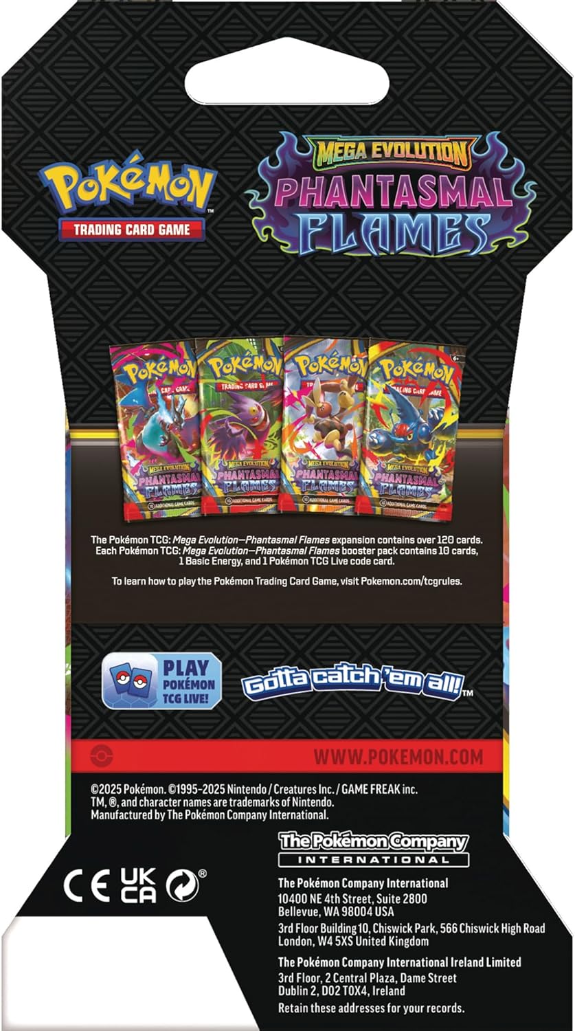 Pokémon Trading Card Game: Phantasmal Flames 3-Pack Booster
