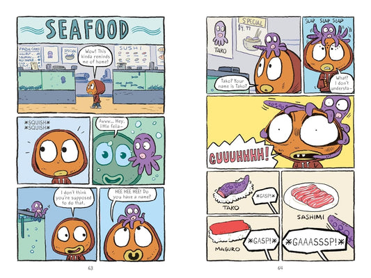 A Fishboy Named Sashimi - Paperback Book