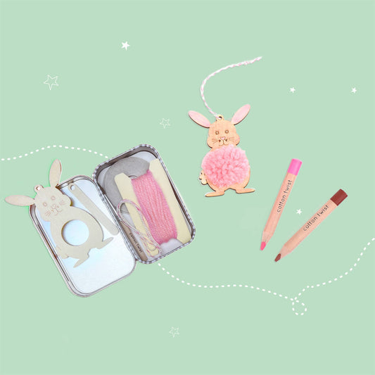 Make Your Own Pom Pom Bunny Gift Kit