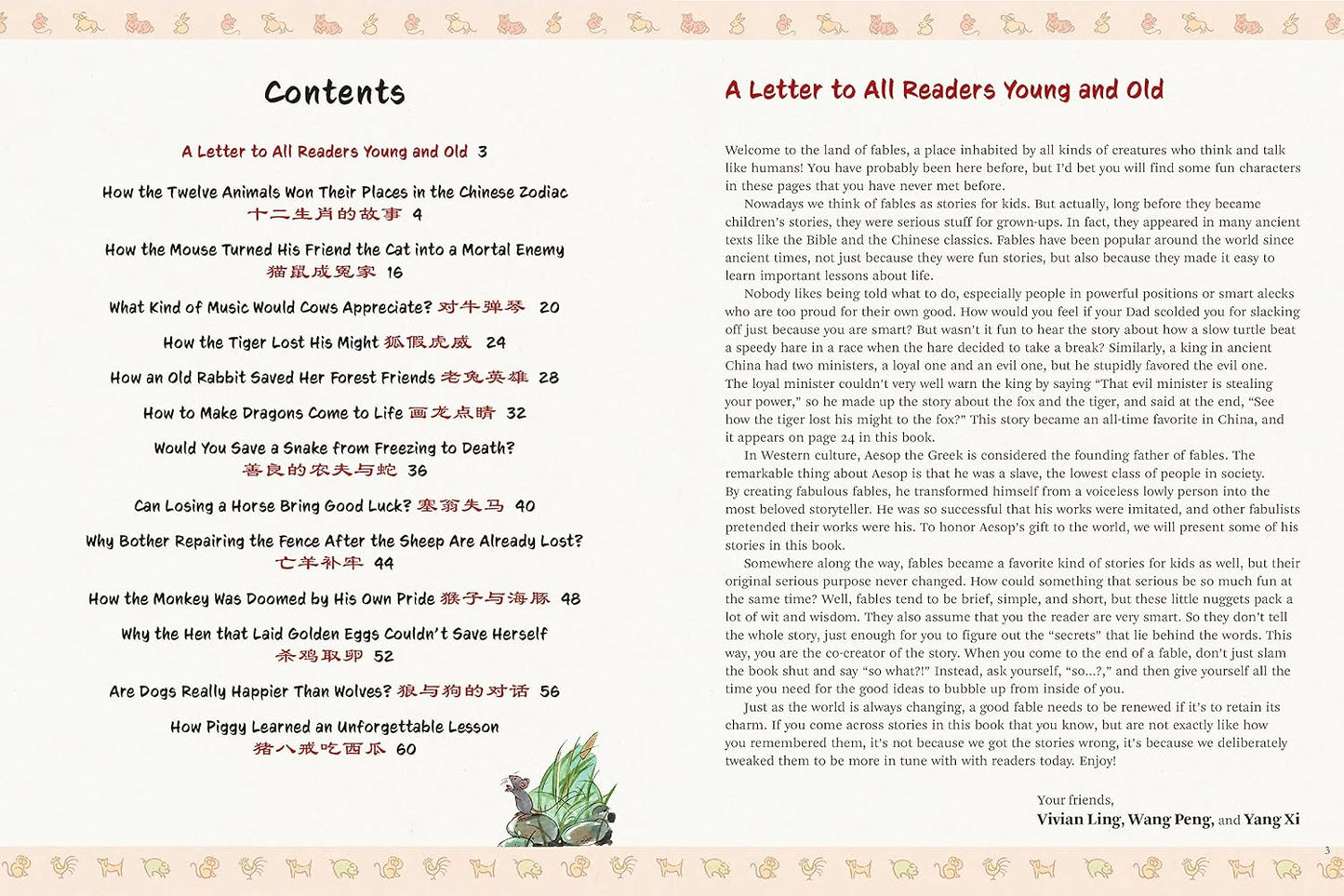 The Twelve Animals of the Chinese Zodiac - Bilingual Hardcover Book