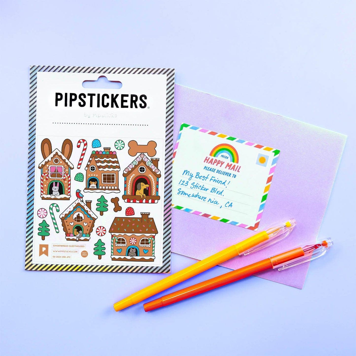 Gingerbread Guesthouses Stickers