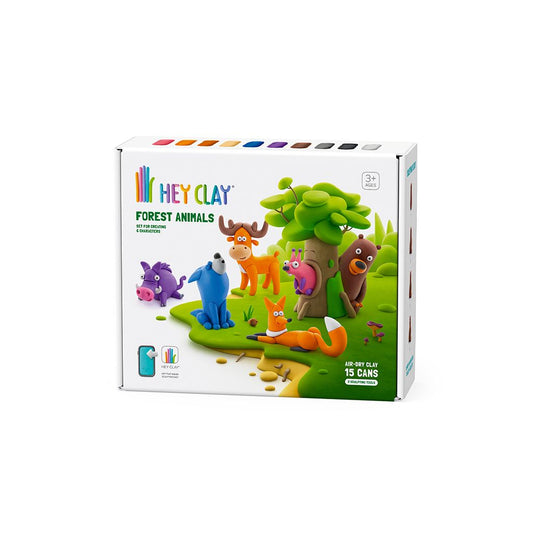 Hey Clay! Air-Dry Modelling Clay Set - Forest Animals