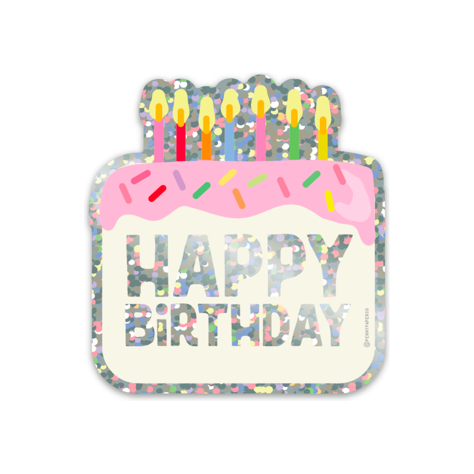 Happy Birthday Vinyl Sticker