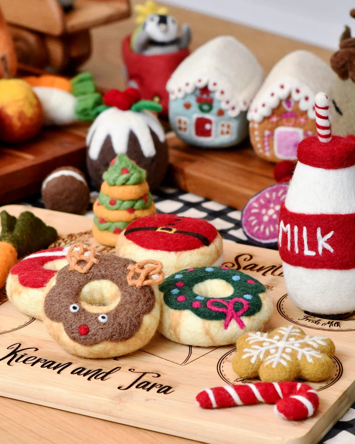 Felt Baked Goods - Reindeer Doughnut