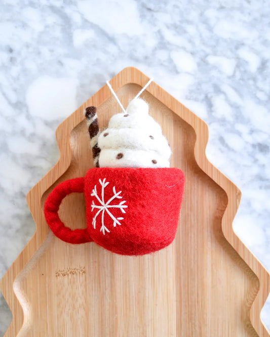 Felt Hot Chocolate Mug Ornament