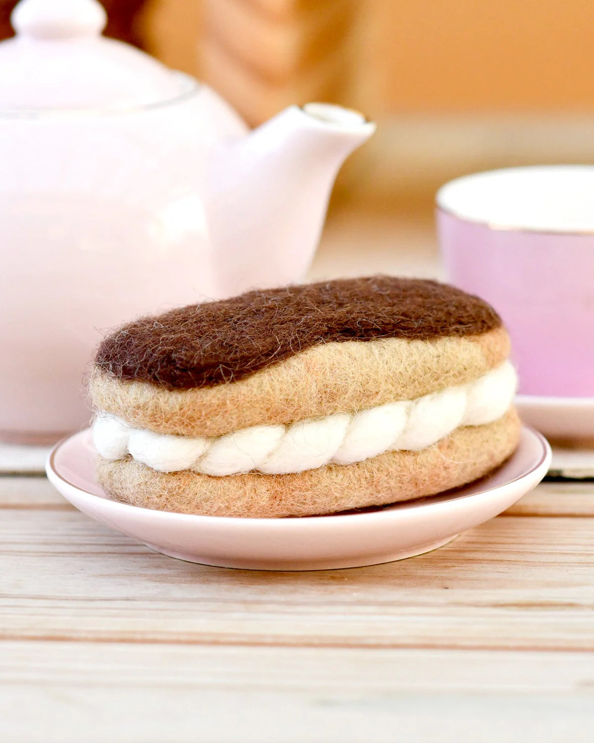 Felt Baked Goods - Chocolate Eclair