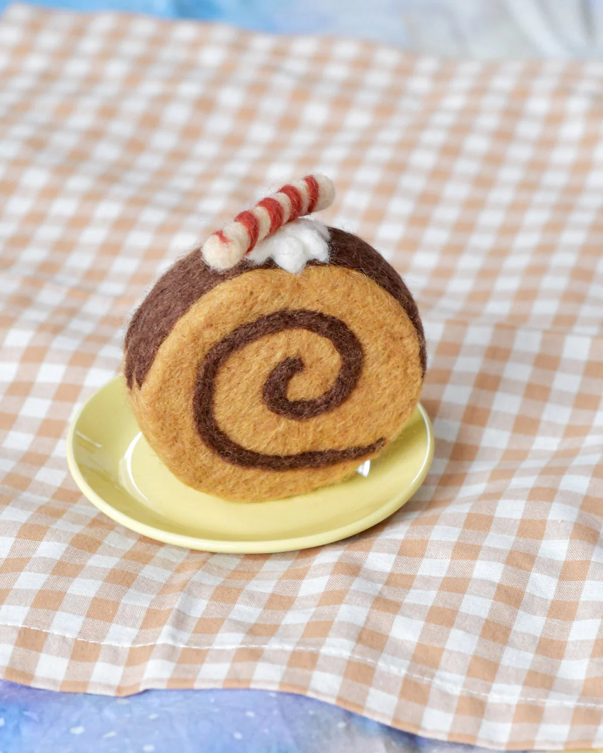 Felt Baked Goods - Chocolate Swiss Roll