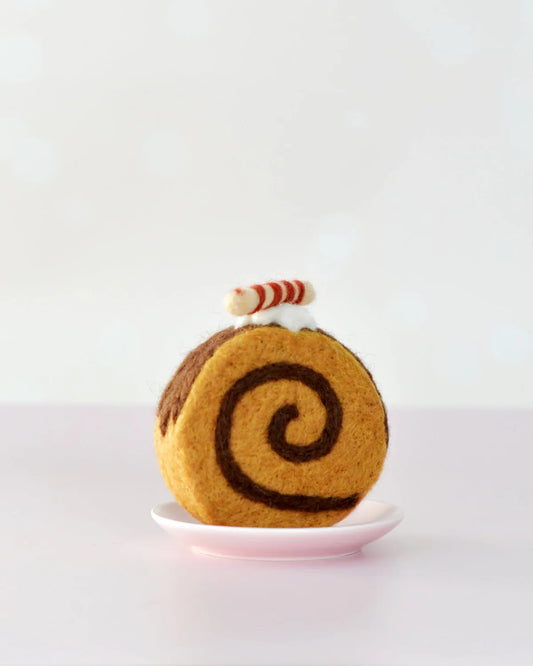 Felt Baked Goods - Chocolate Swiss Roll