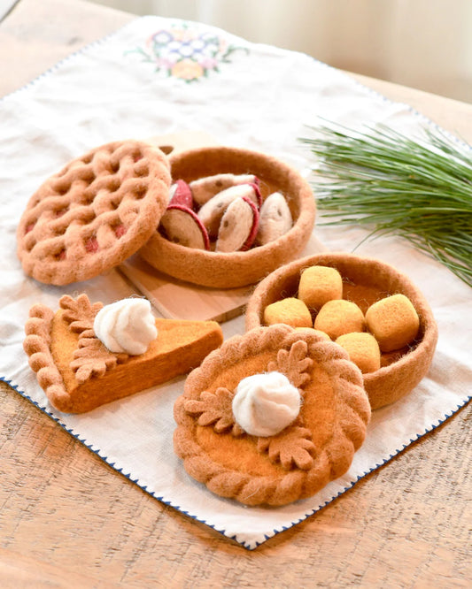 Felt Baked Goods - Pumpkin Pie Set