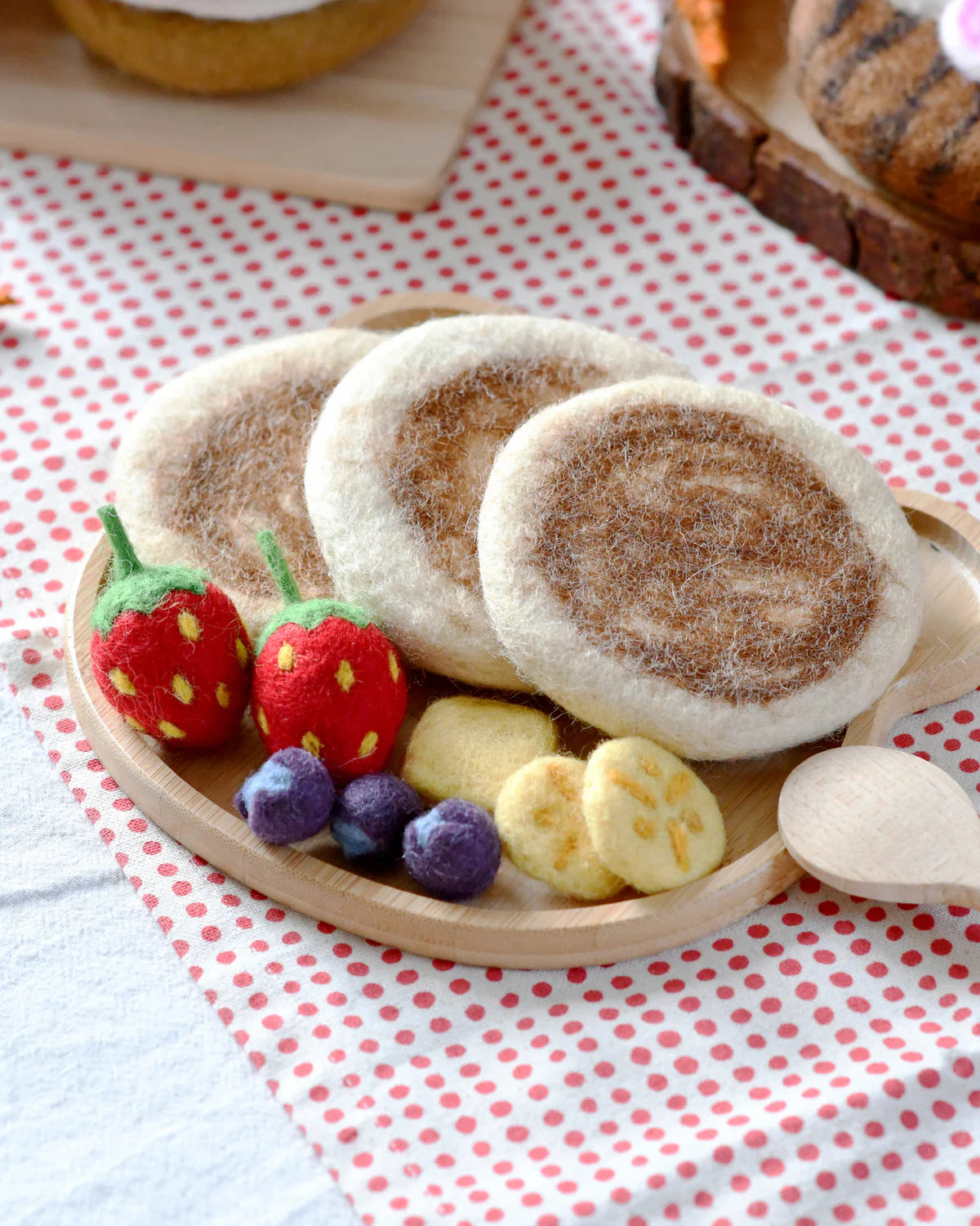 Felt Food Play Set - Pancake Stack