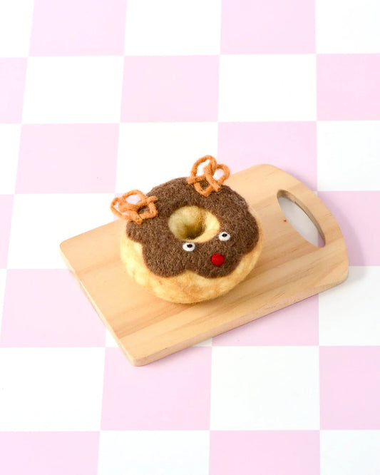 Felt Baked Goods - Reindeer Doughnut