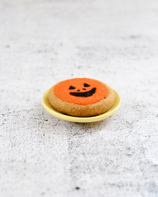 Felt Baked Goods - Jack O' Lantern Cookie