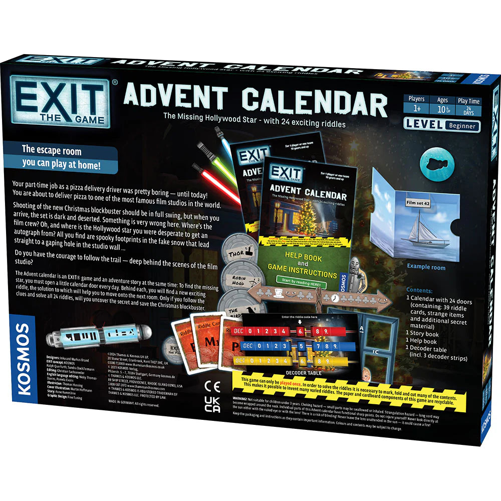 Exit: The Game Advent Calendar - The Missing Hollywood Star