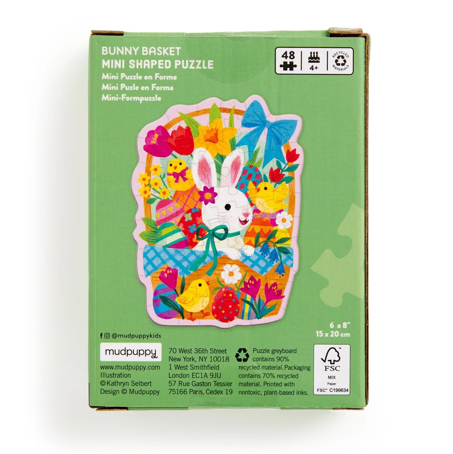Bunny Basket Mini Shaped Puzzle