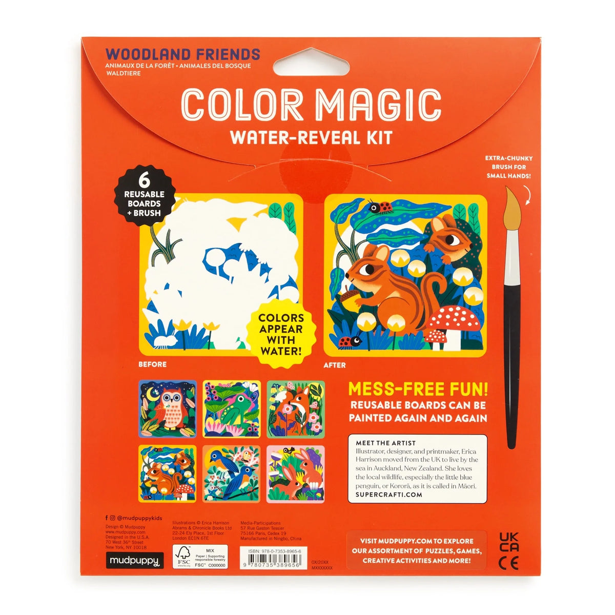 Colour Magic Water-Reveal Kit - Woodland Friends