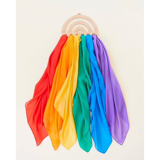 Rainbow Playsilk Display